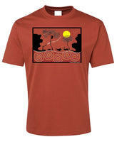 Sunset Dreaming Adults T-Shirt by Wayne Thomas Maynard (Rust)