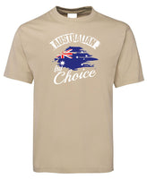 Australian By Choice Adults Citizenship T-Shirt (Bone)