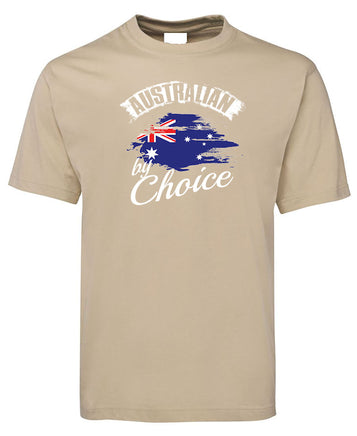Australian By Choice Adults Citizenship T-Shirt (Bone)