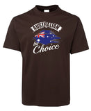 Australian By Choice Adults Citizenship T-Shirt (Chocolate Brown)