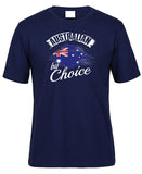 Australian By Choice Adults Citizenship T-Shirt (Jr Navy)