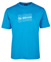 No Worries Adults T-Shirt (Aqua)