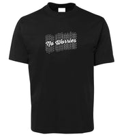 No Worries Adults T-Shirt (Black)