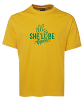 She'll Be Apples Adults T-Shirt (Yellow Gold)