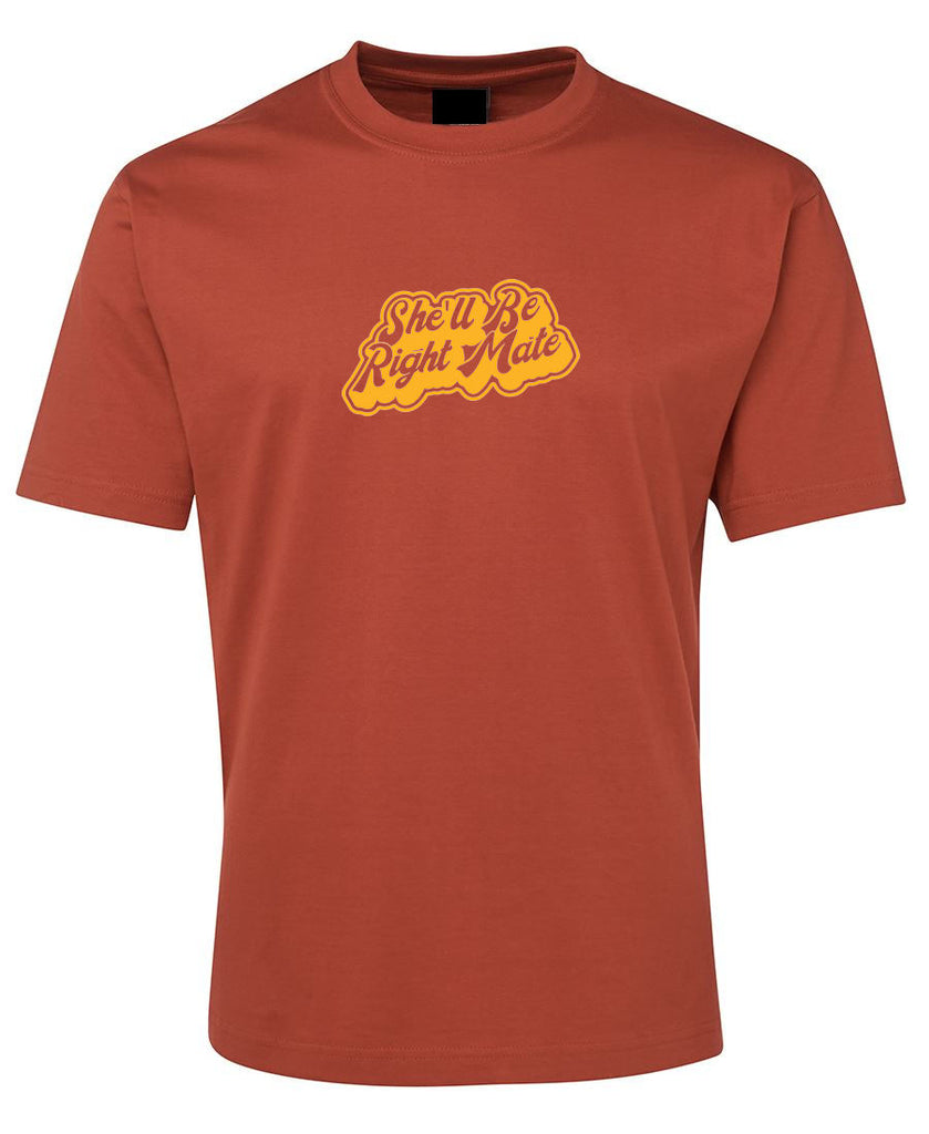 She'll Be Right Mate Adults T-Shirt (Various Colours) - Aussie Slang T ...