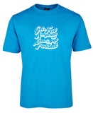 Kangaroos Loose in Top Paddock Adults T-Shirt (Aqua)