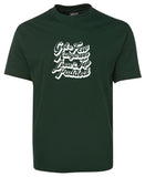 Kangaroos Loose in Top Paddock Adults T-Shirt (Bottle Green)