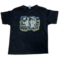 Kangaroo Survival Childrens T-Shirt (Black Stonewash)