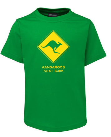 Kangaroos Next 10km Childrens T-Shirt (Emerald Green)