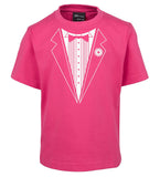 Tuxedo T-Shirt (Hot Pink, Childrens Sizes)