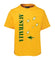 Gold & Green Aussie Sports T-Shirt (Yellow, Childrens Sizes)