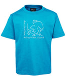 Australian Frill Neck Lizard Childrens T-Shirt (Aqua)