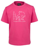 Australian Frill Neck Lizard Childrens T-Shirt (Hot Pink)