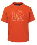 Australian Frill Neck Lizard Childrens T-Shirt (Orange)