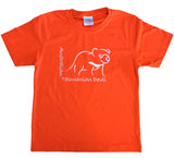 Australian Tasmanian Devil Childrens T-Shirt (Orange)