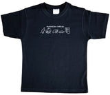 Line of Australian Animals Childrens T-Shirt (Navy)