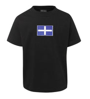 Eureka Flag Small Logo T-Shirt (Black, Childrens Sizes)