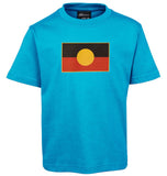 Aboriginal Flag Childrens T-Shirt (Aqua Blue)