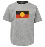 Aboriginal Flag Childrens T-Shirt (Marle Grey)