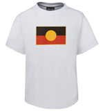 Aboriginal Flag Childrens T-Shirt (White)