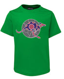 Kangaroo Spirit Childrens T-Shirt by Meleisa Cox (Emerald Green)