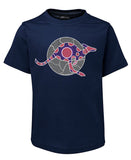 Kangaroo Spirit Childrens T-Shirt by Meleisa Cox (Jr Navy)