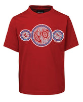 Family Connection Childrens T-Shirt by Meleisa Cox (Dark Red)