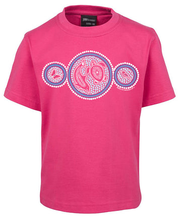 Family Connection Childrens T-Shirt by Meleisa Cox (Hot Pink)