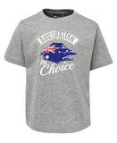 Australian by Choice Childrens Citizenship T-Shirt (Grey Marle)