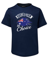 Australian by Choice Childrens Citizenship T-Shirt (Jr Navy)