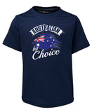 Australian by Choice Childrens Citizenship T-Shirt (Jr Navy)
