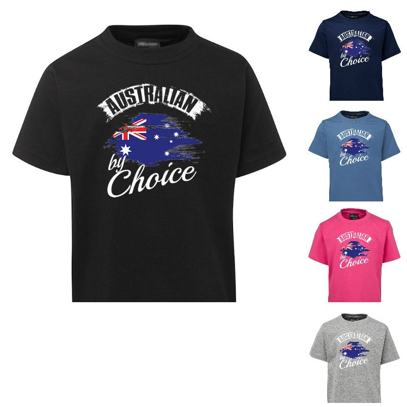 Australian by Choice Childrens Citizenship T-Shirt (Various Colours)