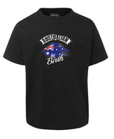 Australian by Birth Childrens Australian Flag T-Shirt (Black)