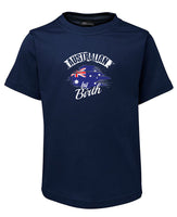 Australian by Birth Childrens Australian Flag T-Shirt (Jr Navy)