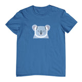 Koala Face Childrens T-Shirt (Indigo)