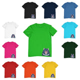 Tasmanian Devil Hem Print Childrens T-Shirt (Various Colours)