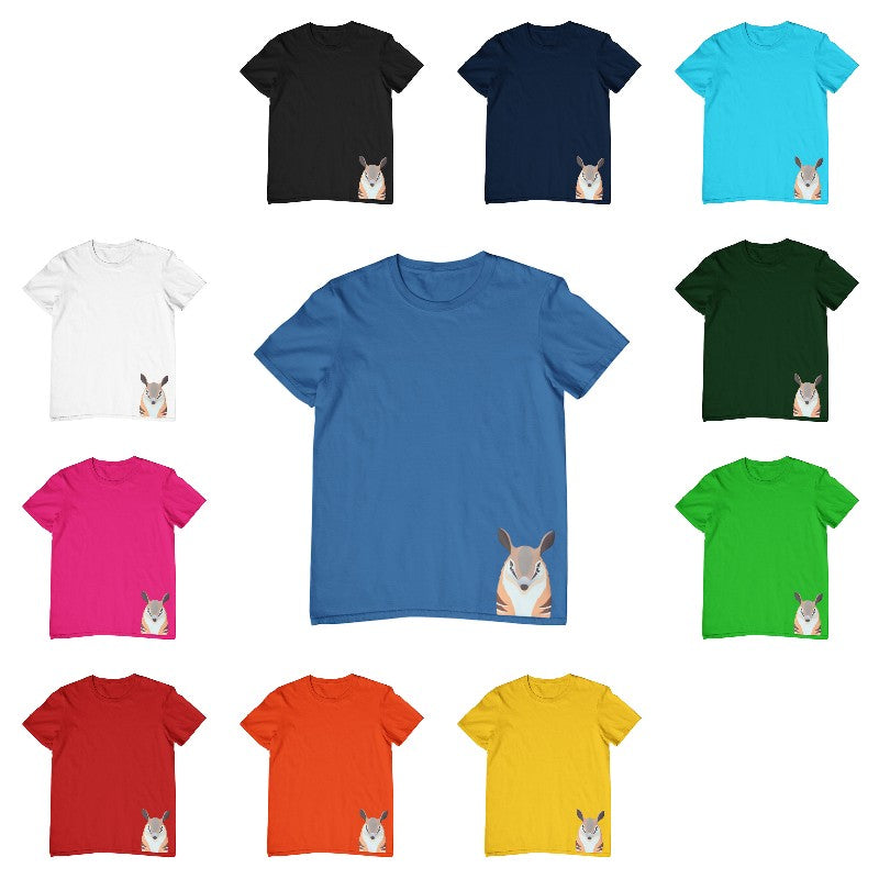 Numbat Face Hem Print Childrens T-Shirt (Various Colours)