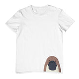 Platypus Head Hem Print Childrens T-Shirt (White)