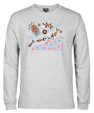 Indigenous Art Water Dreaming Longsleeve T-Shirt by Wayne Thomas Maynard (Snow Marle)