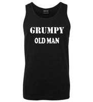 Grumpy Old Man Mens Singlet (Black)