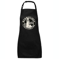 Barrenjoey Lighthouse Palm Beach Logo Apron (Black, 65x71cm)