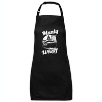 Manly Wharf Ferries Apron (Black, 65x71)