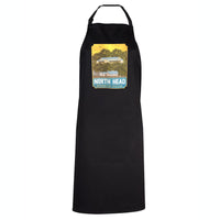 North Head Quarantine Station Poster Logo Apron (Black, 86x93cm)