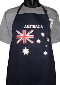 Australian Flag BBQ Apron (Navy, 65cm x 71cm)