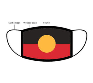 Aboriginal Flag Face Mask (One Size - Adult)