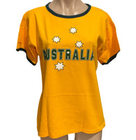 Aussie Gold Ladies Tee (Gold) - XXL (Fits Size 12)