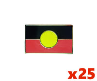 Aboriginal Flag Badge (Rectangular) - Pack of 25