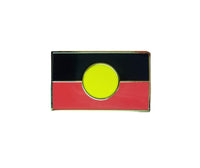 Aboriginal Flag Badge (Rectangular)