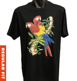 Scarlet Macaws Adults T-Shirt (Black)