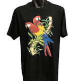 Scarlet Macaws Black Shortsleeve T-Shirt